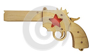 Wooden toy gun