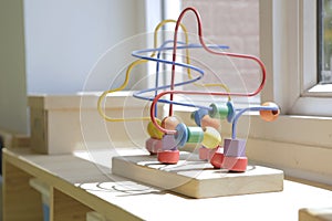 Wooden toy for kids in a kindergarten classroom 2