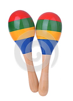 Wooden toy maracas