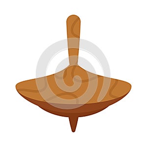 wooden toy spinning top