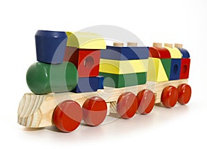 Wooden toy train