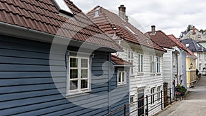 Wooden traditional architecture in Bergen, Norway