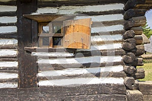 Wooden traditional romanian house