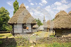 Wooden traditional romanian house