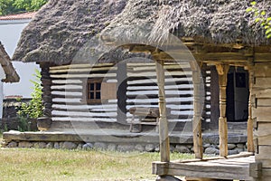 Wooden traditional romanian house