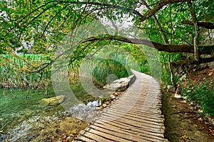 Wooden Trail in Plitvice, Croatia