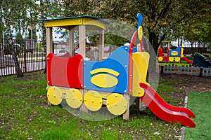 A wooden train img