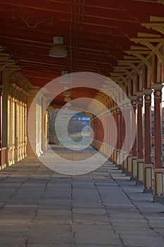 Wooden train station in estonia