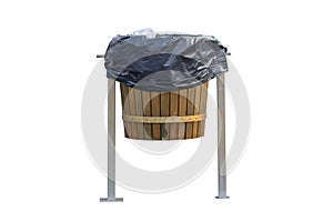 Trash bin isolated on a white background