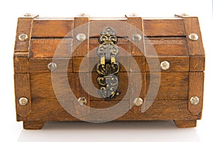 Wooden treasure chest