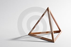 Wooden triangular frame