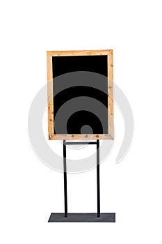 Wooden vertical sign board with copy space, clipping path