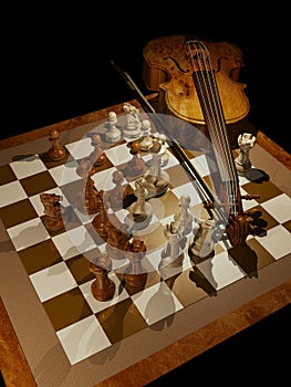 Music and chess photo