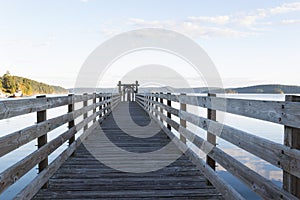 Wooden Walkway in Orcas Island Harbor