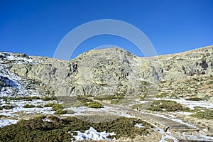 Wooden walkway to de Penalara Lagoon photo