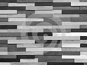 Wooden wall background, black and white tone