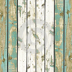 Wooden wall background or texture, The old walls are painted blu