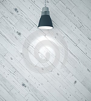 Wooden wall and ceiling lamp