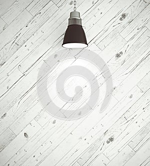 Wooden wall and ceiling lamp