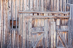 Wooden wall old country barn