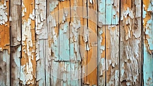 wooden wall with peeling paint rustic background, motion