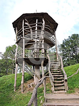 Wooden watching tower, Lithuania
