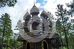 Wooden watchtowers photo