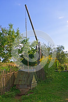 Wooden water well