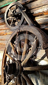 Wooden wheels for wagons