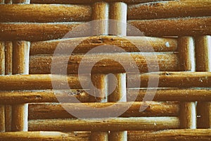 Wooden wicker texture of basketwork for background use