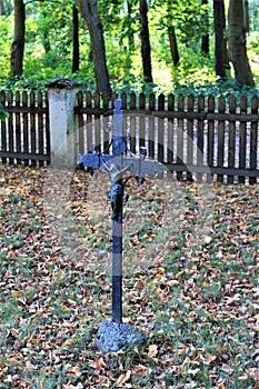 Old cemetery in Dziekanowice, Poland