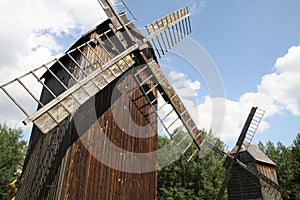 Wooden windmil
