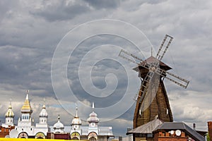 The wooden windmill