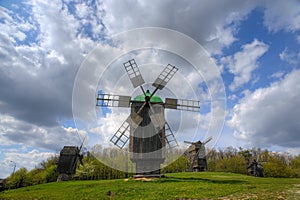 Wooden windmill