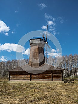 Wooden windmill