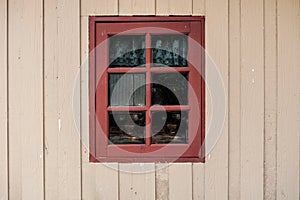 Wooden with window old house and grunge background