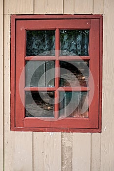 Wooden with window old house and grunge background