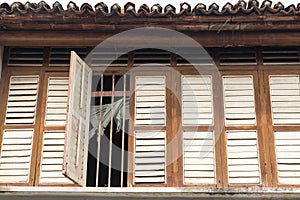 Wooden window in Penang