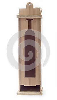 Wooden wine boxes. Wine packaging