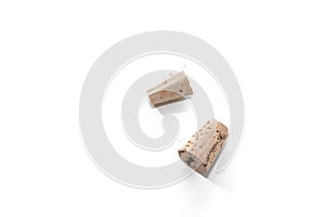 Wooden Wine cork on white