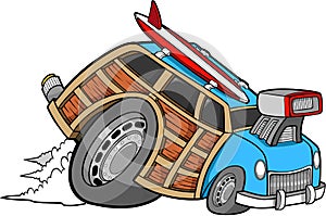 Woodie Car Vector