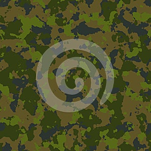 Woodland Camouflage. Seamless Tileable Texture.