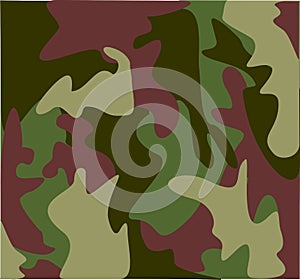Woodland military camouflage