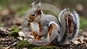 Woodland Squirrel Close-Up