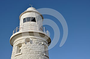 Woodman Point Lighthouse: White in the Blue