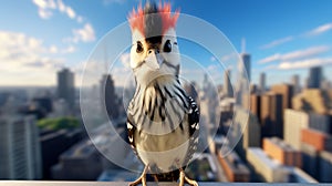 Woodpecker Birds Free 2: Unreal Engine Rendered City Portraits photo
