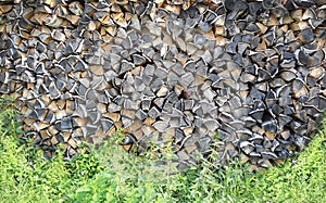 Woodpile background