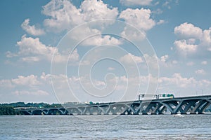 The Woodrow Wilson Bridge, in Alexandria, Virginia