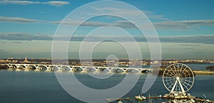 Woodrow Wilson Bridge and Ferris Wheel