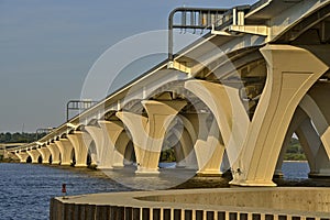 Woodrow Wilson Memorial Bridge at Washinton DC